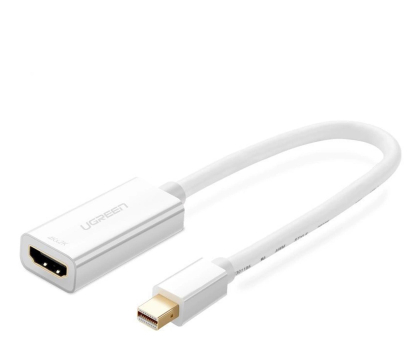 Przejściówka UGREEN Kabel Mini DisplayPort do HDMI MD112 1080p 20cm biały